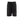 Load image into Gallery viewer, photo of front view of black linen bermuda on white background.