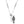 Load image into Gallery viewer, Silver necklace with a unique pendant on a white background
