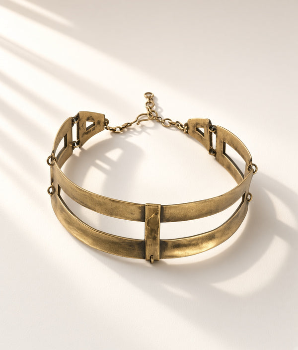 cross collar brass