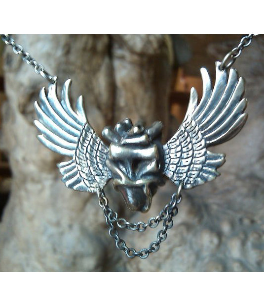 Sufi Heart Wing Silver