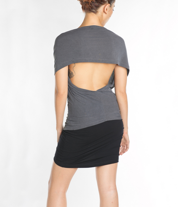 Wave Convertable Halter Top Black