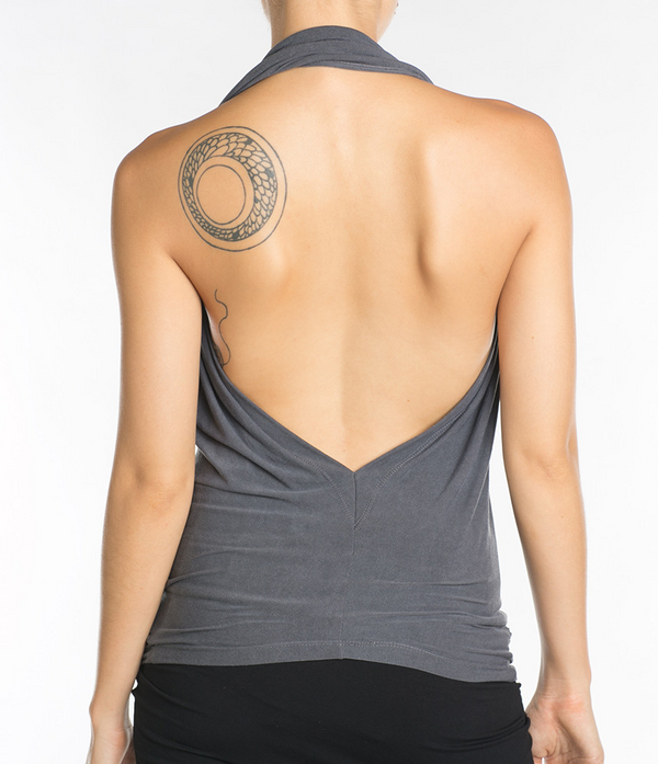Wave Convertable Halter Top Black