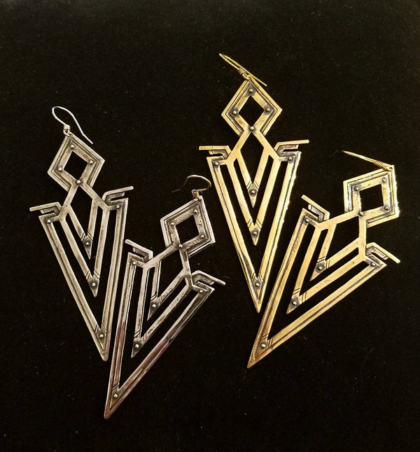 chevron earrings