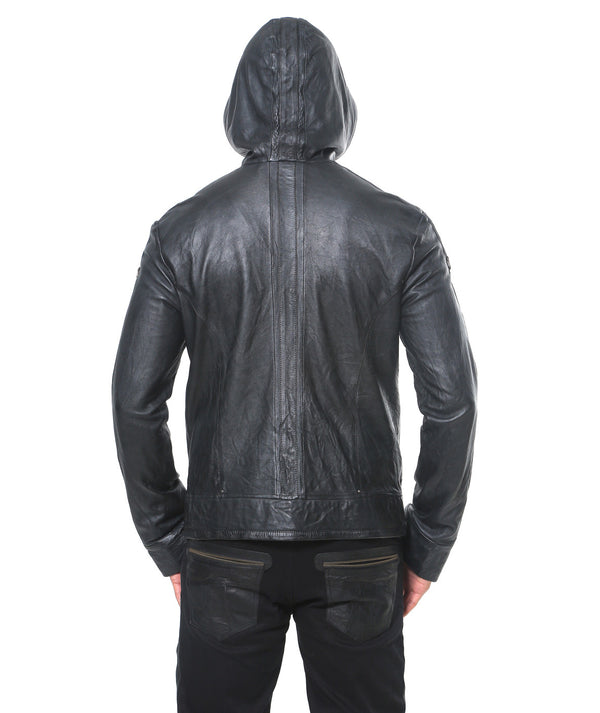 Elk Leather Hoody