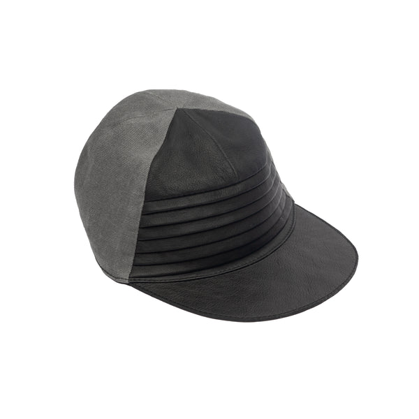 Handcrafted Black Leather Baseball Cap , Different Colors Available , Genuine Leather Hat , Leather Cap